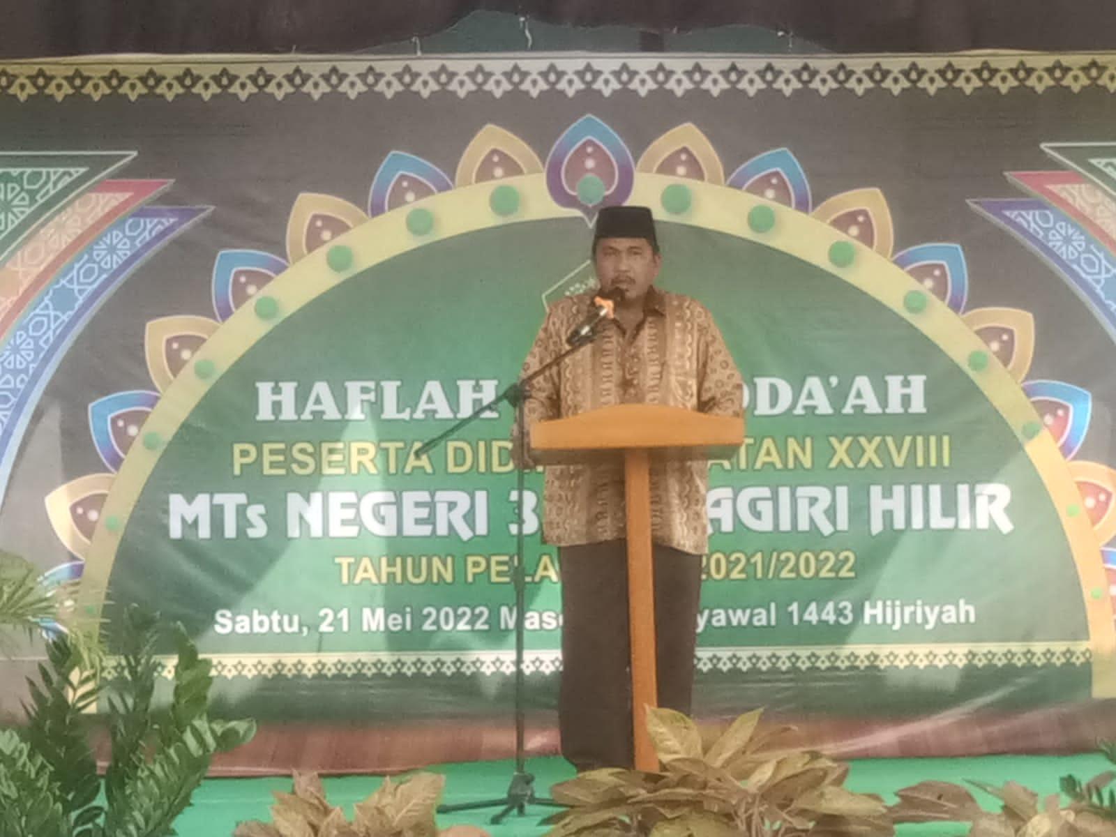 Kasubbag Tu Kemenag Inhil Hadiri Haflah Muwaddaah Peserta Didik Angkatan Xxviii Mts Negeri 3 8863